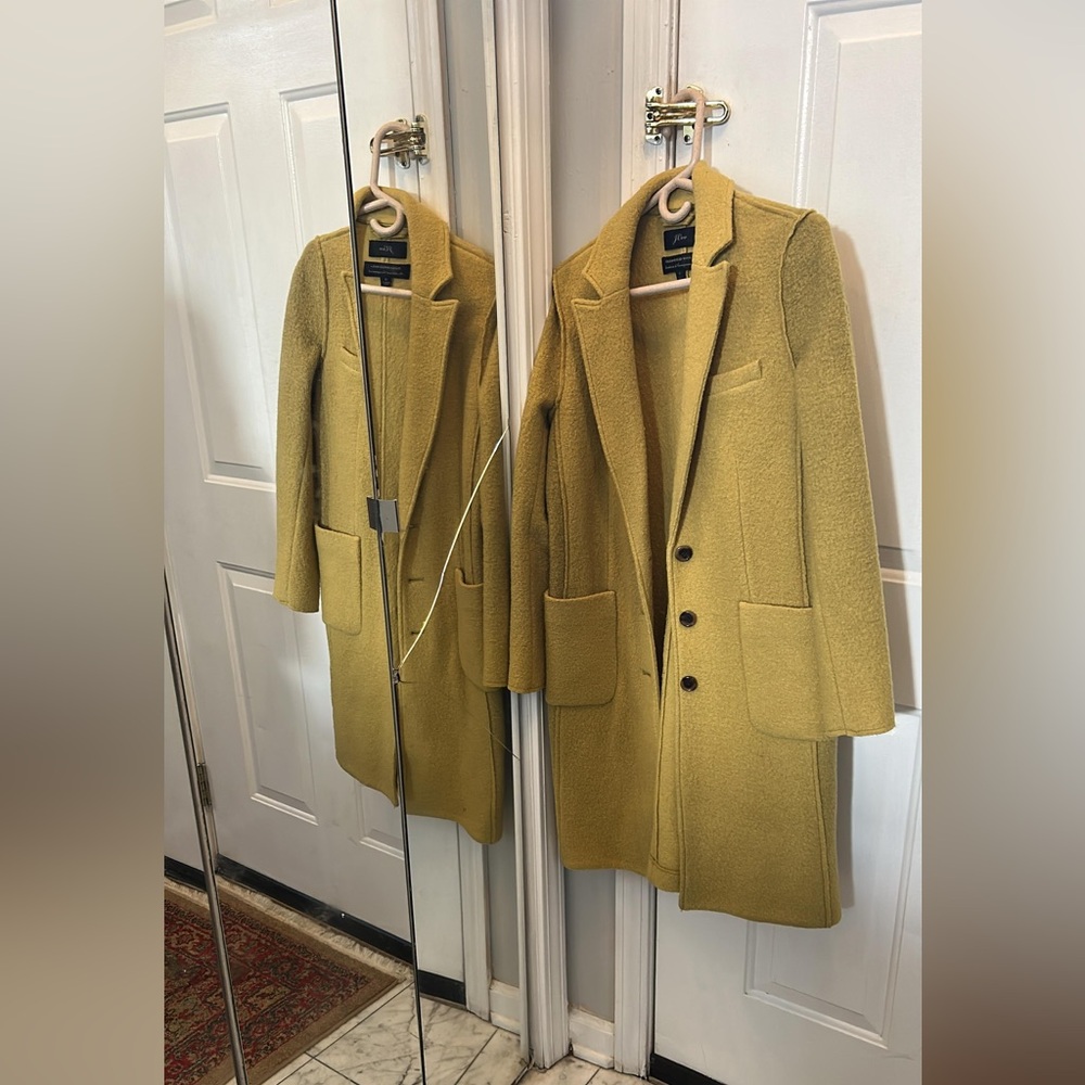J. Crew Mustard Trench Coat